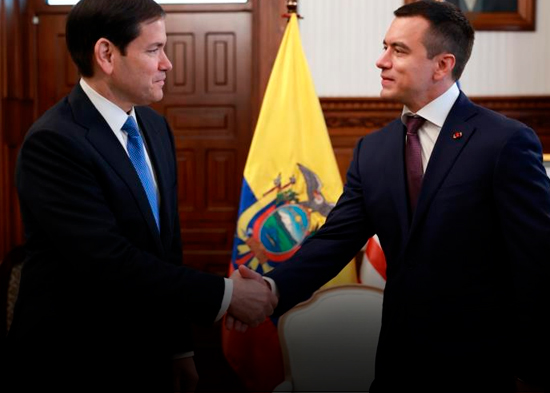 Estados Unidos está dispuesto a considerar la reinstalación de una base militar en Ecuador