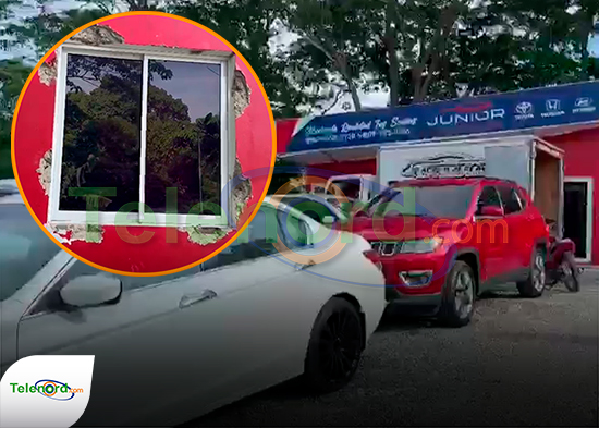 Desconocidos perpetran robo en una agencia de vehículos en comunidad de Güiza SFM