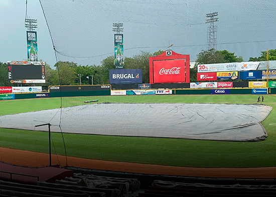 Suspendido el partido entre Gigantes del Cibao y Águilas Cibaeñas en San Francisco de Macorís