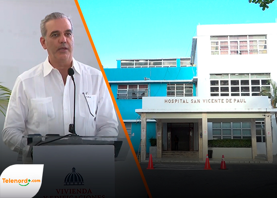 Abinader anuncia antiguo Hospital San Vicente de Paúl de SFM albergará CAID y UASD