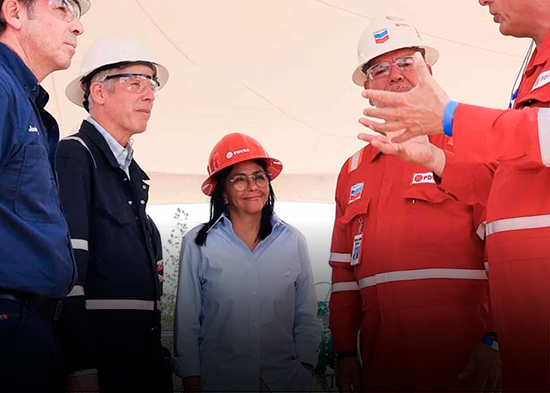 Delcy Rodríguez aboga para que no haya "ningún" obstáculo en acuerdo petrolero con EE.UU.