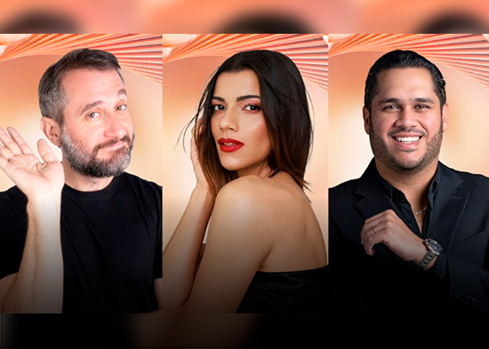 Nashla Bogaert, Juan Carlos Pichardo y Carlos Sánchez serán presentadores de Premios Soberano 2026