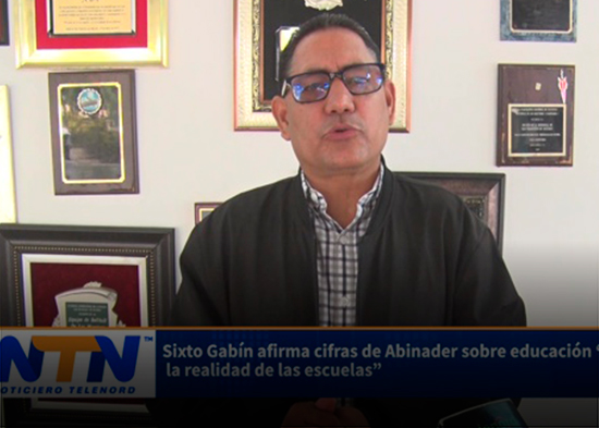 Sixto Gabín afirma cifras de Abinader sobre educación “no reflejan la realidad de las escuelas”