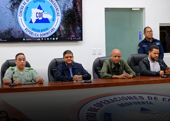 COE eleva a nueve las provincias en alerta por vaguada