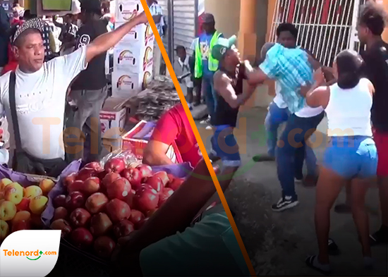 Conflicto entre vendedores de manzanas genera tensión en las inmediaciones del mercado binacional de Dajabón