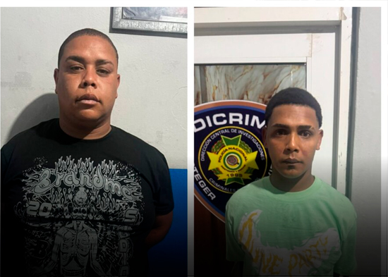 Policía captura a dos de los encapuchados que asaltaron un colmado en Navarrete