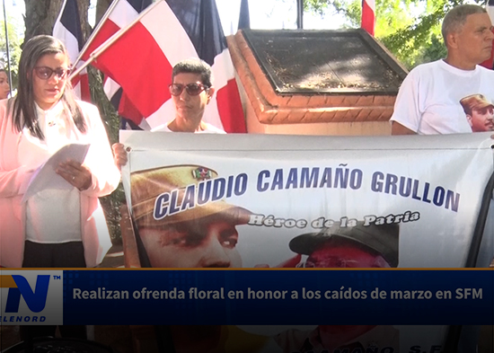 Realizan ofrenda floral en honor a los caídos de marzo en SFM