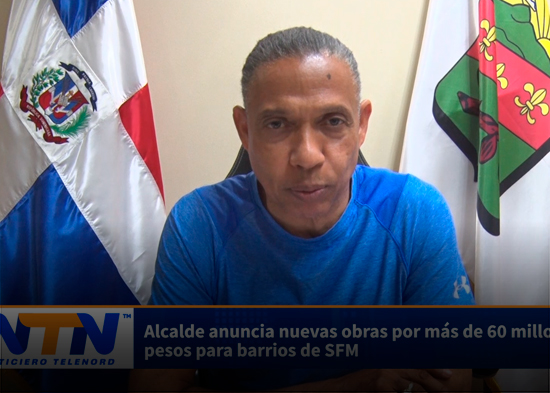 Alcalde anuncia nuevas obras por más de 60 millones de pesos para barrios de SFM