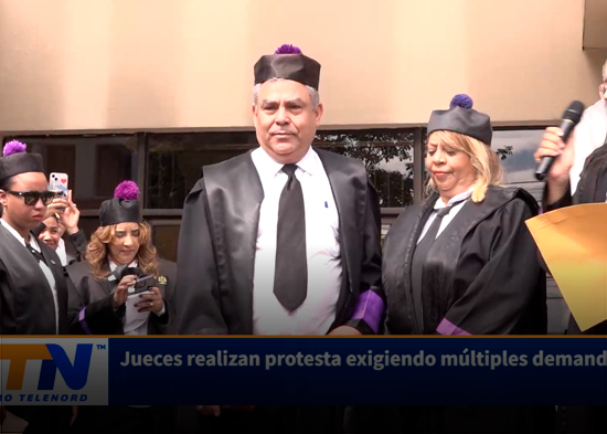 Jueces realizan protesta exigiendo múltiples demandas