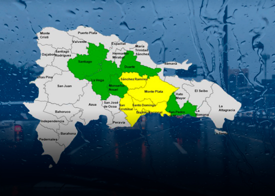 COE mantiene cinco provincias en alerta amarilla y cinco en verde por riesgo de inundaciones y deslizamientos