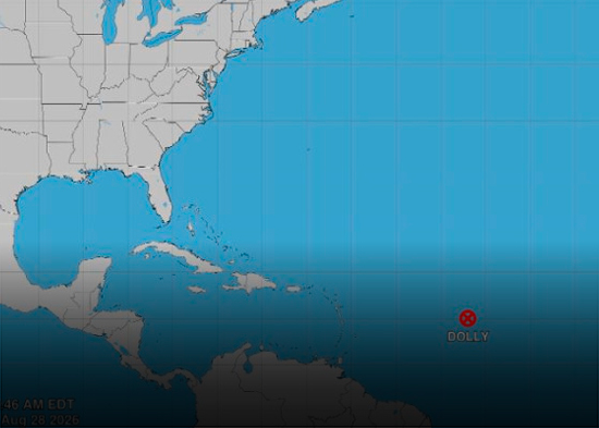Tormenta Dolly se degrada; ahora es una onda tropical